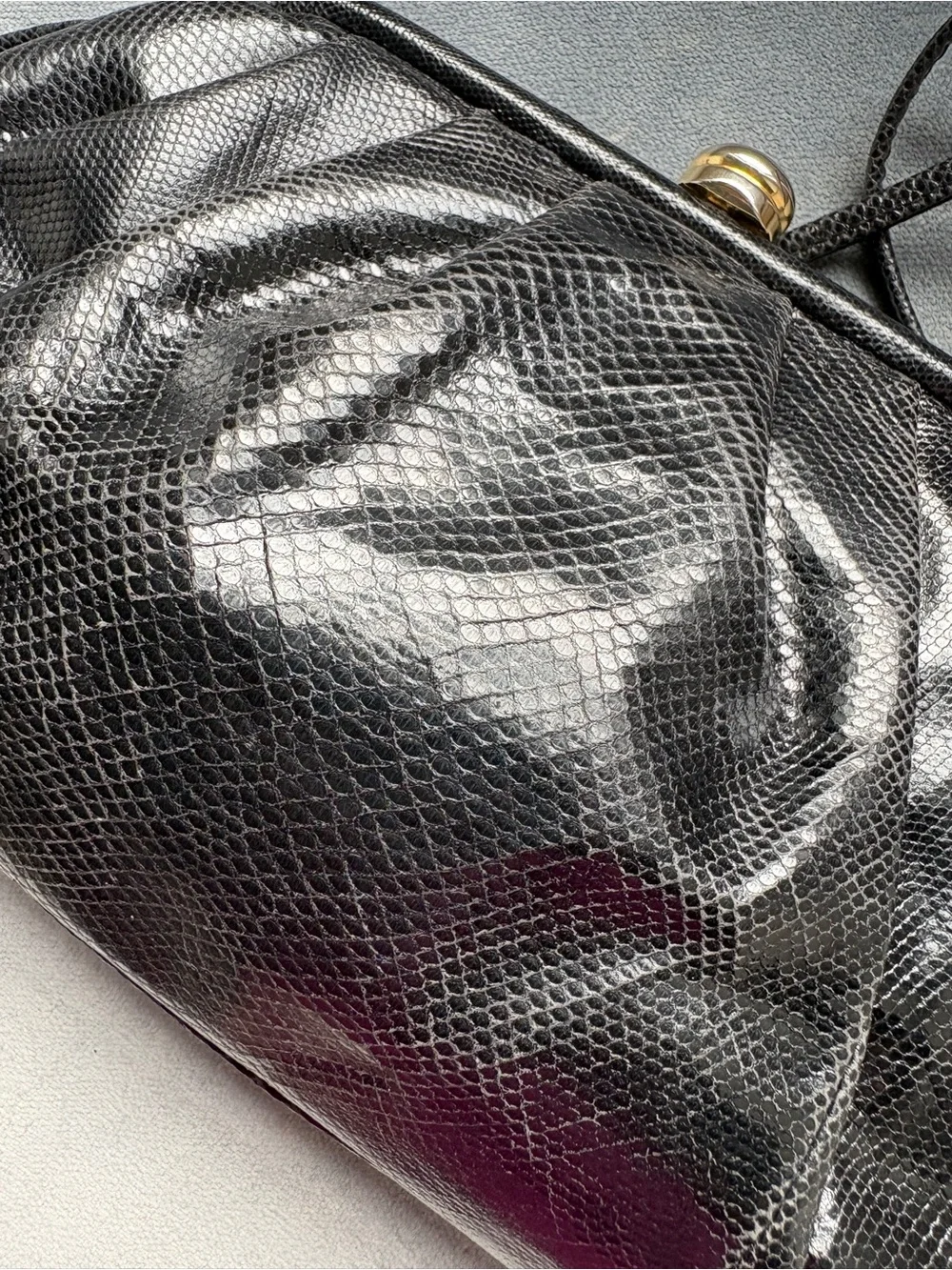 Susan Gail Snake Skin Handbag